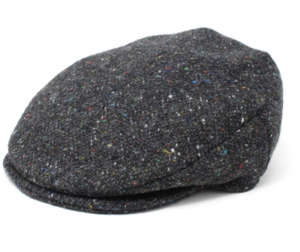 8 Piece Salt-n-Pepper Tweed Cap from Hanna Hats of Donegal